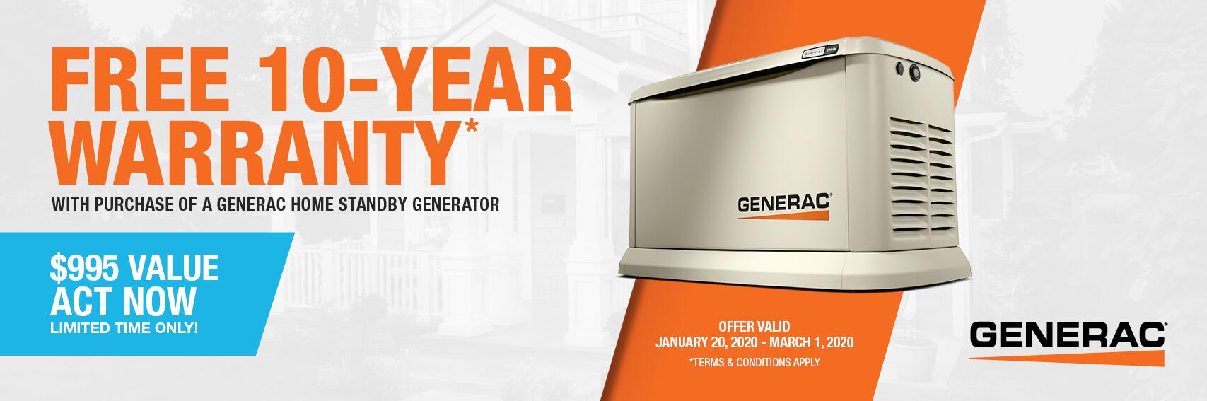 Homestandby Generator Deal | Warranty Offer | Generac Dealer | Beach City, OH